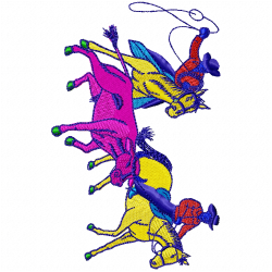Horses Embroidery Design 2 Horses Embroidery Design 2